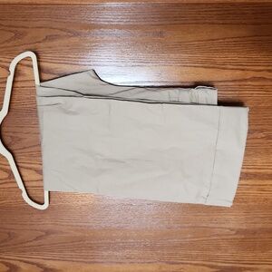 Khaki pants with cuff leg